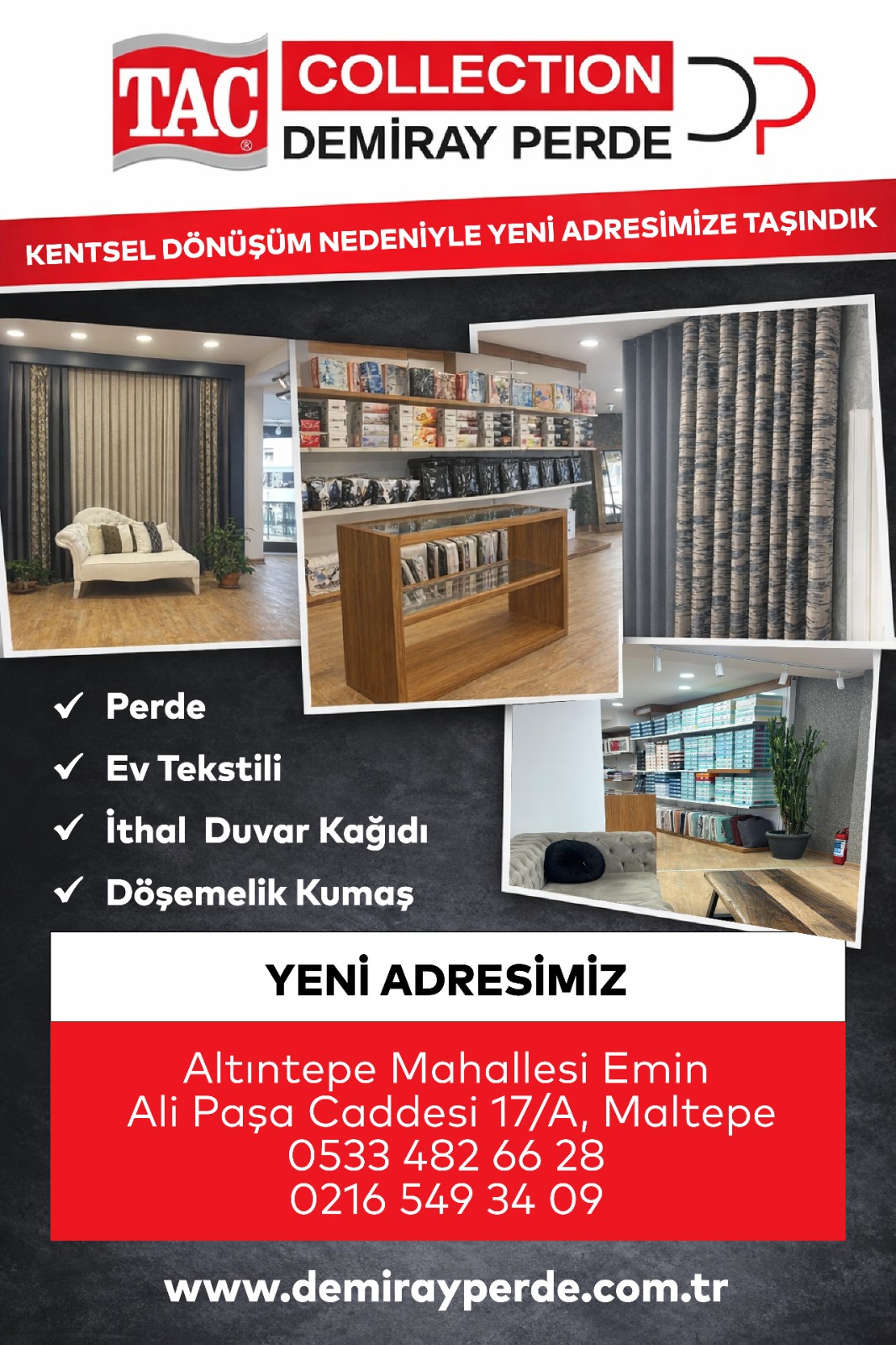 YENİ ADRESİMİZDE HİZMET VERMEYE BAŞLADIK