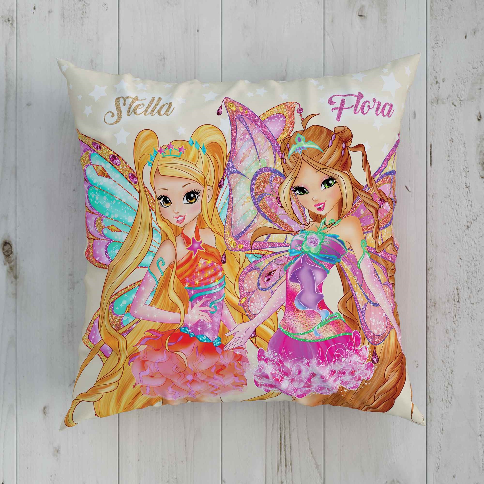 Lisanslı Winx Fairy Çocuk Kırlent 40x40 cm